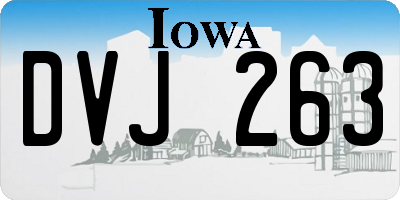 IA license plate DVJ263