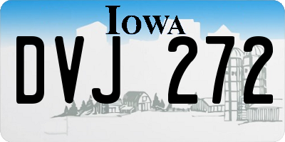 IA license plate DVJ272