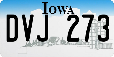 IA license plate DVJ273