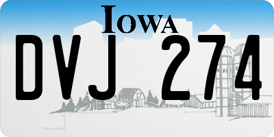 IA license plate DVJ274