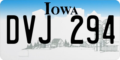 IA license plate DVJ294