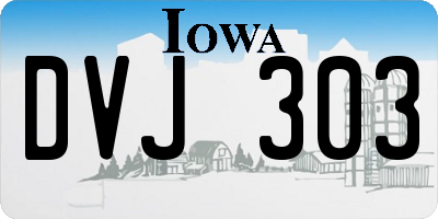 IA license plate DVJ303
