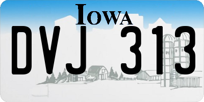 IA license plate DVJ313