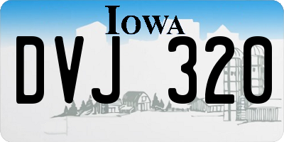 IA license plate DVJ320