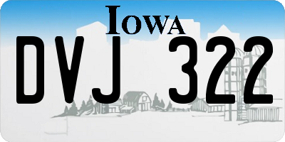 IA license plate DVJ322