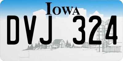 IA license plate DVJ324