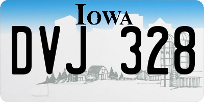 IA license plate DVJ328