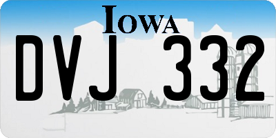 IA license plate DVJ332