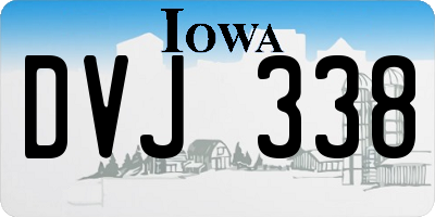 IA license plate DVJ338