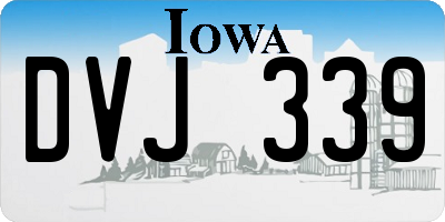 IA license plate DVJ339