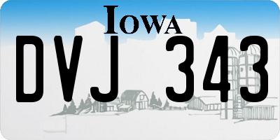 IA license plate DVJ343