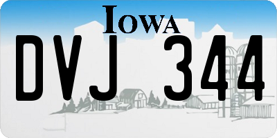 IA license plate DVJ344