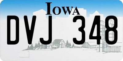 IA license plate DVJ348