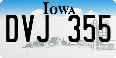 IA license plate DVJ355