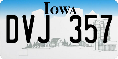 IA license plate DVJ357