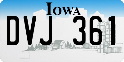 IA license plate DVJ361