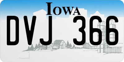 IA license plate DVJ366