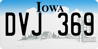 IA license plate DVJ369