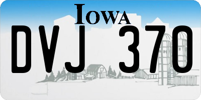 IA license plate DVJ370
