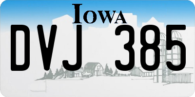 IA license plate DVJ385
