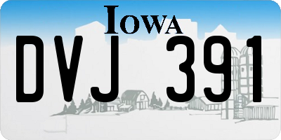 IA license plate DVJ391