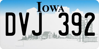IA license plate DVJ392