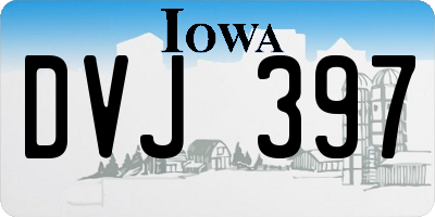 IA license plate DVJ397