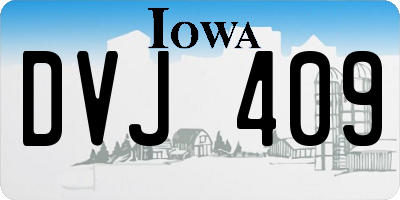 IA license plate DVJ409