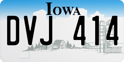 IA license plate DVJ414
