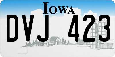 IA license plate DVJ423