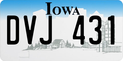 IA license plate DVJ431