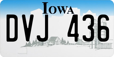 IA license plate DVJ436