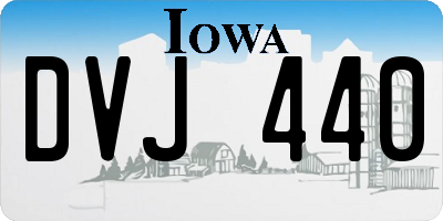 IA license plate DVJ440