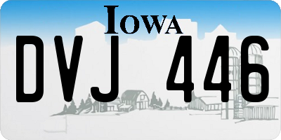 IA license plate DVJ446