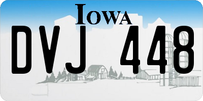 IA license plate DVJ448