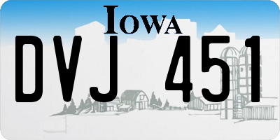IA license plate DVJ451