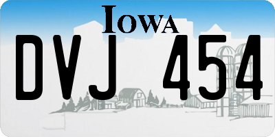 IA license plate DVJ454