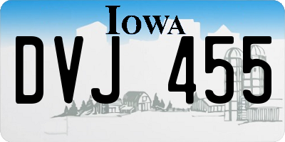 IA license plate DVJ455