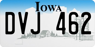 IA license plate DVJ462