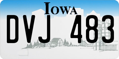 IA license plate DVJ483