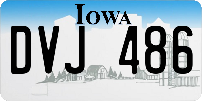 IA license plate DVJ486