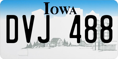IA license plate DVJ488