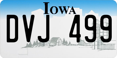IA license plate DVJ499