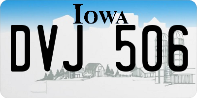 IA license plate DVJ506