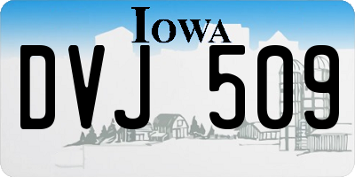 IA license plate DVJ509