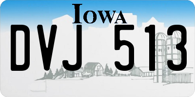 IA license plate DVJ513