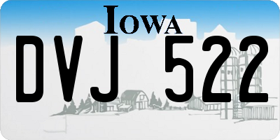 IA license plate DVJ522