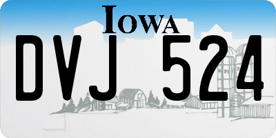 IA license plate DVJ524