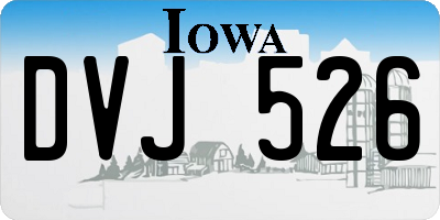 IA license plate DVJ526