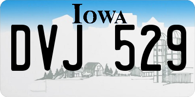 IA license plate DVJ529